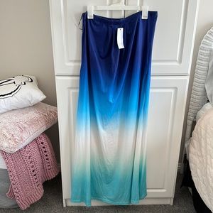 NWT Strapless long dress or coverup